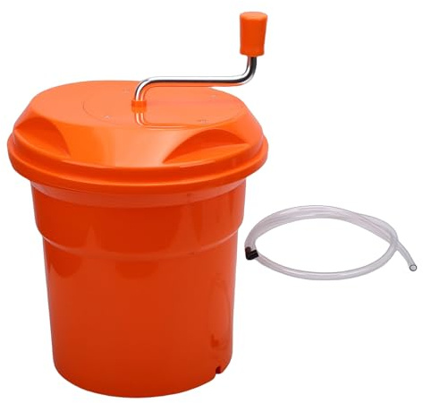 AUNMAS Centrifuga per Insalata, Centrifuga per Lattuga di Grande capacità da 12 Litri con Frenante, Essiccatore per Verdure Manuale per Uso Domestico Commerciale in