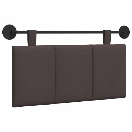 HFXHIJXQ Hängendes Kopfteil Dunkelbraun - Modernes Bettkopfteil aus Stoff für Schlafzimmer, Polsterkopfteil zur Wandmontage, Weiches Wandkissen zum Aufhängen, Bett-Rückenschonbezug 90x55x5 cm