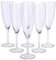 IKEA Svalka Champagnerflöte, transparent, 6 Stück