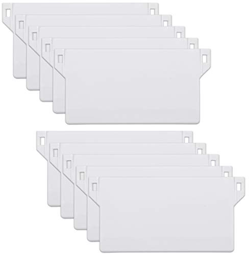 10 PCS 89 mm Persiana Vertical, Vertical Ciega Inferior Pesos de Listones, Accesorios para Cortinas Verticales, Pesas de Persiana Vertical Tablillas de Persiana, Blanco