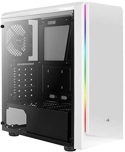 Aerocool Rift PC ATX White Box, RGB 13 Modes, Side Panel, 12 cm Fan, White