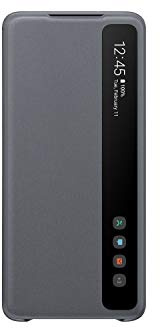 Samsung Original Galaxy S20+ 5G Clear View Cover/Mobile Phone Case - Grey