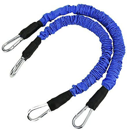 Shanrya Entraîneur rebondissant à usages Multiples, Corde de Traction rebondissante Robuste pour entraîneur de Basket-Ball, Entraînement en Force pour l'entraînement en résistance(Blue)