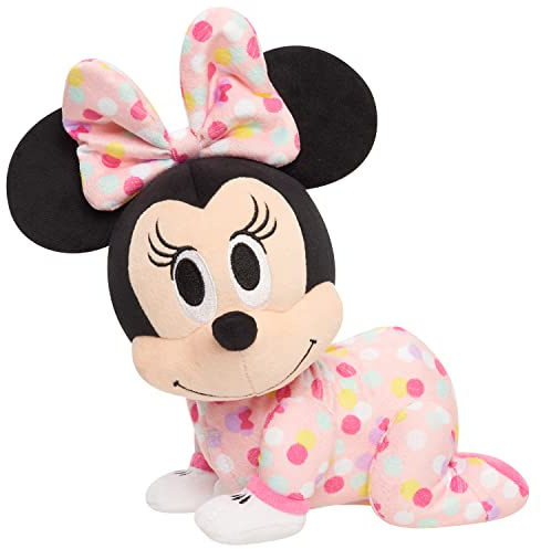 Disney Baby Musical Crawling Pals Plushie, Minnie Mouse, Interactive Crawling Plushie, Stuffed Animal, Kids Toys for Ages 09 Month by Just Play