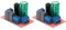 Fasizi 2Pcs Ajble Graves Agudos Divisor de Audio de 2 vías Divisor de Frecuencias Filtros de Cruce