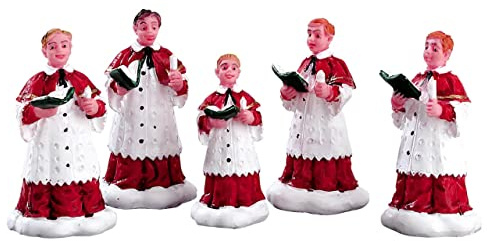Magie di Natale Il Coro, Personaggi per Villaggio di Natale in poliresina