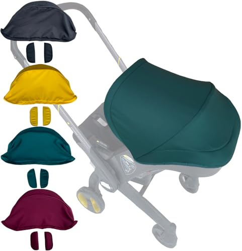 Brogtorl Tendalino per passeggino, parasole in tessuto compatibile con seggiolino auto e passeggino Doona (verde)
