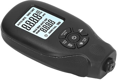 Coating Thickness Gauge,Auto Car Paint Meter for Used Car Buyers Measurement Tool,0~2000um,with Dual Magnetic Induction(black)