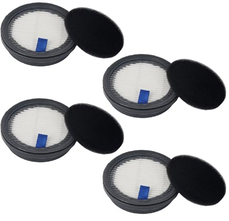 4 Pack HEPA Filters and 4 Pack Sponge Filters Replacement for Afoddon A200Pro/A200, ORFELD B08/C10A/C10G and NEQUARE S12 S25 S26 Series Cordless Vacuum Cleaner, with Foam Pre-filter