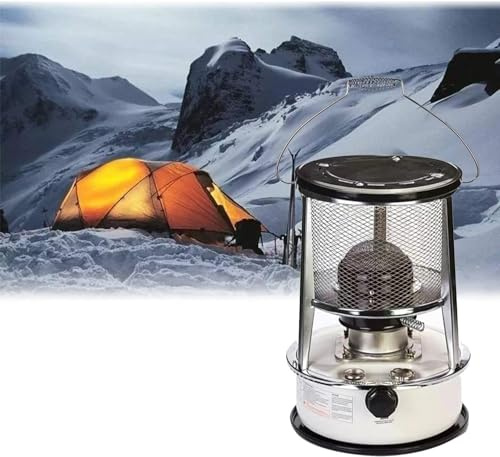 MDybf Riscaldatore da Esterno a Cherosene efficiente Bruciatore da Campeggio Non Elettrico Riscaldatori a Olio Stufa a Cherosene Portatile Bruciatore (Size : White6L)