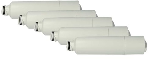 vhbw 5X kylskåpsvattenfilter kompatibelt med Samsung RFG297HDRS, RFG297HDWP, RFG298HDPN, RFG298HDRS, RFG298HDWP sida vid sida kylskåp