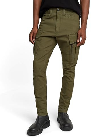 G-Star RAW Zip Pocket 3D skinny cargobyxor 2.0, Grön (Shadow Olive D24307-d504-b230), 34W / 32L