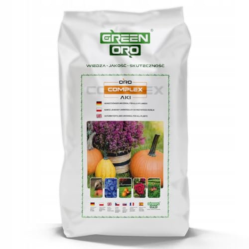 GREEN ORO COMPLEX AKI 24KG - Fertilizzante autunnale senza azoto per tutte le piante del giardino