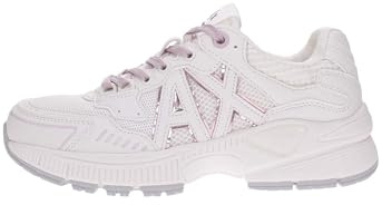 Armani Exchange Speed Low Cut, Mesh Detail, Big Side Logo, Scarpe da Ginnastica Donna