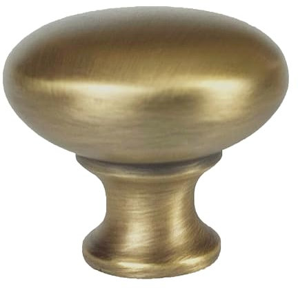 French Furniture Fittings Set of 6 Antique Brass Kitchen Cupboard Knobs - Handles Cabinet Pull knobs, Cupboard, Chest, Furniture, Drawer Handles - Vintage Shabby Chic Diameter 30mm by FFF