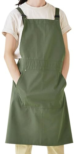 Small snail Künstlerschürze mit Großer Tasche Japanische Stil Schürzen Töpferschürze Kunstschürze Adult Malerei Kittel für künstlerisches Schaffen, Keramik, Malerei