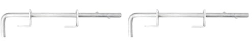 Alberts 211011 Bodenschieber | feuerverzinkt | Bolzen-Ø 16 mm | 400 mm | Abstand Bolzen - Tor 30 mm (Packung mit 2)