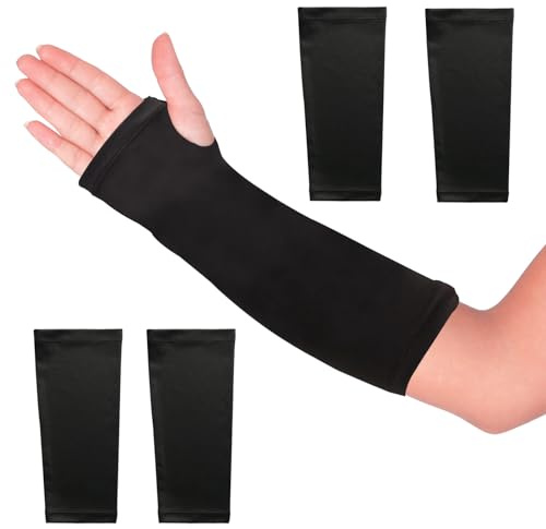 Gipsabdeckungen, elastisch, kurze Gipsabdeckungen, Armschlinge, Gipsdekorationen für Arm, Bad, Dusche, Gipswunden, waschbar, 27,9 cm Länge x 22,9 - 27,9 cm Umfang, 4 Stück