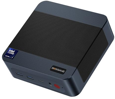 BOSGAME mini pc M3 Ultra 155H AI mini Computer(16C/22T, Up to 4.9GHz) 64GB DDR5 and 2TB PCIe 4.0 x4 SSD, Mini Desktop PC Triple Display with Thunderbolt 4.0, Dual 2.5G LAN, WiFi 6, BT5.2