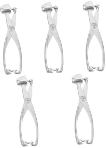 PRETYZOOM 5 Pièces carottier Presse-Agrumes à Froid Citron gondoler spiraliseur noyaux de Cerise denoyauteur Cerise dénoyauteur de Cerise Professionnel Accessoire Pince Métal Silver