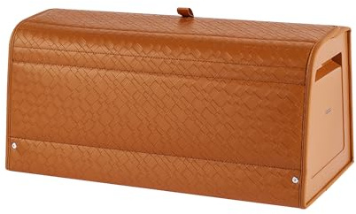 Ergocar Organiseur De Coffre Voiture En Cuir, Boîte Rangement Pour Outils Et Accessoires, Couvercle Magnétique Pliable Et Étanche, Convient Pour Voiture, Suv, Camion