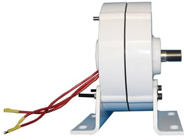 DUOCAI Generador de imán Permanente de Baja RPM con Base, 10 kW, 5000 W, 8000 W, 12 V, 24 V, 48 V, CA trifásica, 0,8 kW, pequeño alternador for aerogenerador DIY.(Single Shaft,12V_10KW)