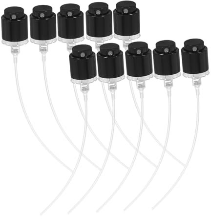 CAXUSD Replacement Pump Sprayer Universal Compatibility Spray Bottle Head 10pcs with Reliable Aluminium and Plastic Construction for Perfume Bottles for DIY Fragrance Creations