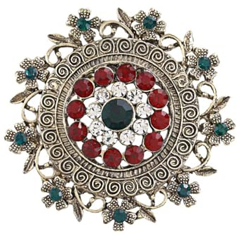 Unico Fiore di Cristallo Spilla Pin Vestiti Accessori Vintage Floreale Strass Risvolto Scialle Pins Vestito Corpetto Banchetto Partito Spille Moda Gioielli di Nozze per Le Donne Ragazze