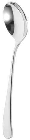 PRETYZOOM Cuillère à Soupe En Acier Inoxydable 3,5 Mm Épaisse Cuillère Cuisine à Long Manche Argentée Pratique Pour Dîner Et Soupe Usage Quotidien
