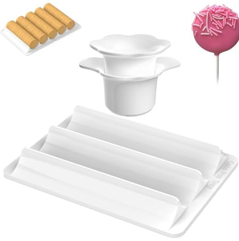 driattie Stampi per cake pop, con vassoio, antiaderenti, per casa, feste, matrimoni, vacanze, compleanni, eventi, scuola, dolcetti, muffin, cioccolato, dessert, panettieri