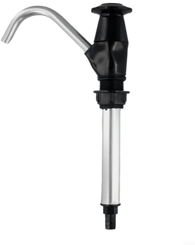 Desiumite Aluminium Alloy Sink Water Hand Pump Replacement Tool, Self-Priming Manual Pump for Camping Trailers, Motorhomes, Boats and RVs, Dual-Action Up and Down Water(Black)