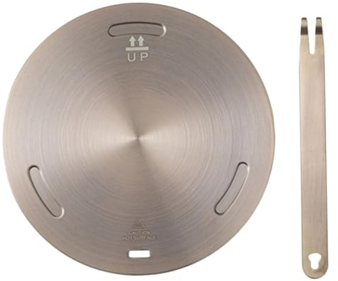 COLLBATH Diffuseur de Chaleur Inoxydable pour Plaque à Induction et Cuisinière Gaz Adaptateur Cuisine Polyvalent pour Cuisson Uniforme et Protection Batterie