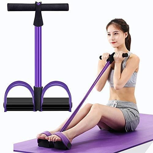 MAGAUSVZVK Corda di Tensione a 6 Tubi, Fascia di Resistenza Elastica Multifunzione for Yoga, for Allenamento Dimagrante di Addome, Vita, Braccia e Gambe