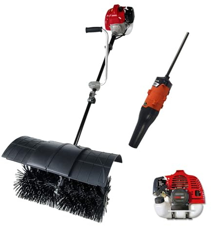 Quitanieves Portátil De 1200 W, Barredora De Gasolina De 2/4 Tiempos, Cepillo Eléctrico Extra Ancho De 55 Cm, Barredora Y Sopladora De Aire/Nieve.,4 Stroke