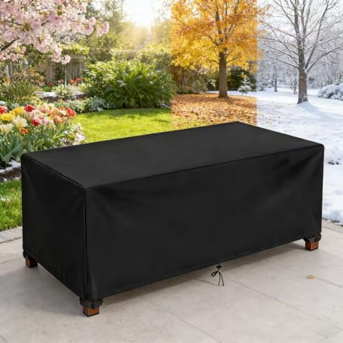 PVPQPR Housse de Meubles de Jardin 180x100x95cm/LxlxH Housse Salon De Jardin Exterieur,Imperméable Couverture de Protection Meubles Bache De Protection pour Salon De Étanche