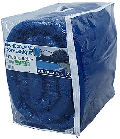 Bâche à Bulles Bleue 230 µ Ovale 7.30 m x 3.70 m - Catégorie Bâche à Bulles