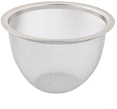 Sourcingmap Stainless Steel Tea Leaf Spice Round Wire Mesh Filter Strainer 8cm Dia