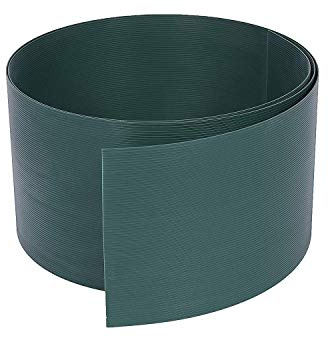 Rapid Teck® 10x Premium Hart-PVC Sichtschutzstreifen Grün RAL 6005 Zaun Sichtschutz für Doppelstabmattenzaun Zaunblende - sehr stabil - Keine Folie - 19cm Höhe x 2,525m Länge