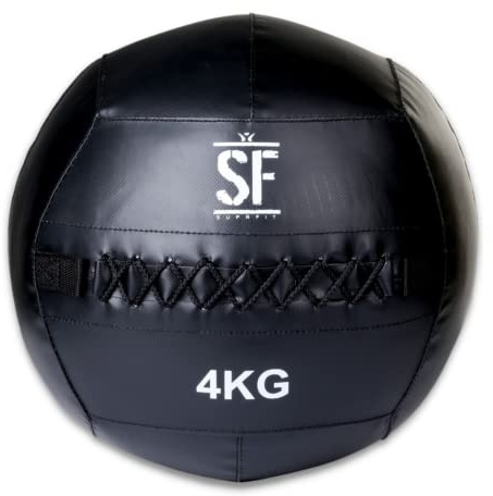 SUPRFIT – Medizinball für Cross- & Functional Training – Wall Ball mit weichem Polster & griffiger PVC-Oberfläche – Gewichtsball zum Training von Explosivkraft, Kondition & Koordination