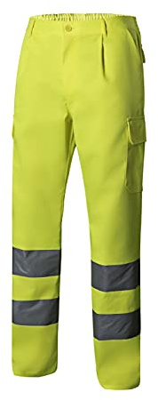 VELILLA 303006 Pantalon multipoches haute visibilité Jaune fluo Taille M