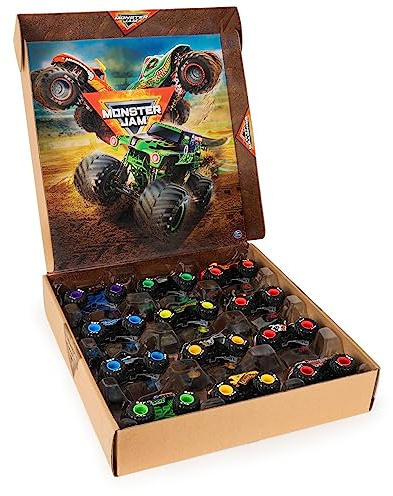 Monster Jam, Official 12-Pack of 1:64 Scale Die-Cast Monster Trucks for Boys and Girls, Kids Toys for Ages 4-6+, Amazon Exclusive