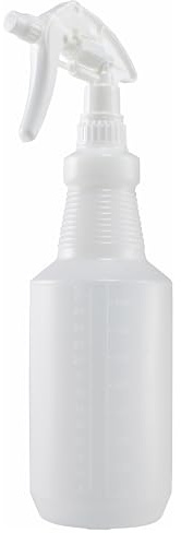 Winco 28 Ounce Professional Spray Bottle with Adjustable Nozzle, White