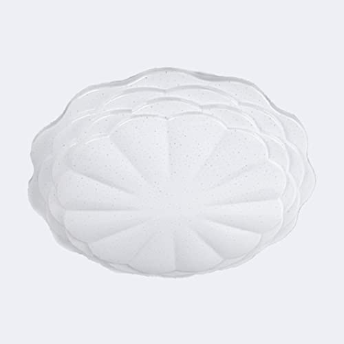 Lámpara de techo LED de yeso de 4 capas, regulable, disponible en tres colores: blanco, cálido y amarillo, 48W+48W (490 mm de diámetro).