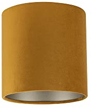 Uniqq Lampenschirm Velours gold Ø 18 cm - 15 cm hoch