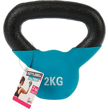 UPFIT - Hantel 2 kg, Kugelhantel – einzeln – einfacher und bequemer Griff – Form für verschiedene Übungen – aus Gusseisen für zuverlässige Widerstandsfähigkeit