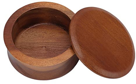 JTLB Shaving Bowl,Wooden Shaving Brush Bowl with Lid for Shaving Soap & Cream, Men's Small Size Shaving Bowl for Men