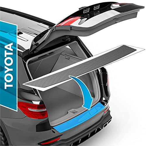 uProtect Auto Ladekantenschutz Folie für Toyota Corolla Touring Sports 12 (XII) E210 I 2018-2026 - Stoßstangenschutz, Kratzschutz, Lackschutzfolie - Carbon Optik Selbstklebend