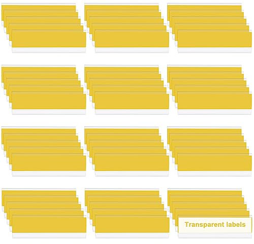 JNWYH 100 Stk Etikettenhalter, PVC Preisschilder Halter Selbstklebend Preisschildhalter für Supermärkte,Geschäft,Ladengeschäft Ausstellungsstück(10 * 3cm)