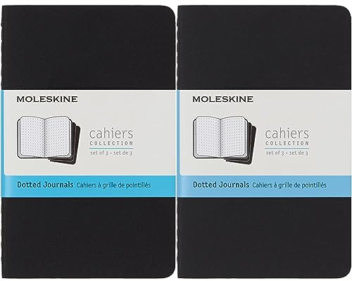 Moleskine Cahier Journals Pocket Dot Black (Packung mit 2)