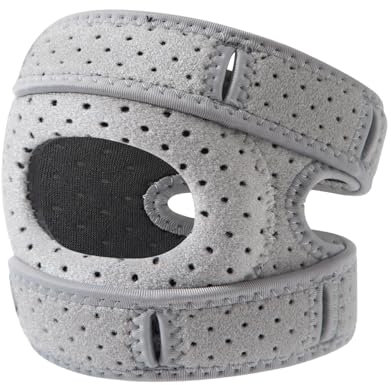 Kongou Rodillera estabilizadora de rótula, ortesis de rótula, ortesis de apoyo para alivio de rodilla, soporte estabilizador de rodilla, estable, antideslizante, ajustable para correr, saltar cuerda